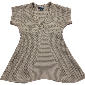 Calvin Klein Jeans Beige Knit Blouse